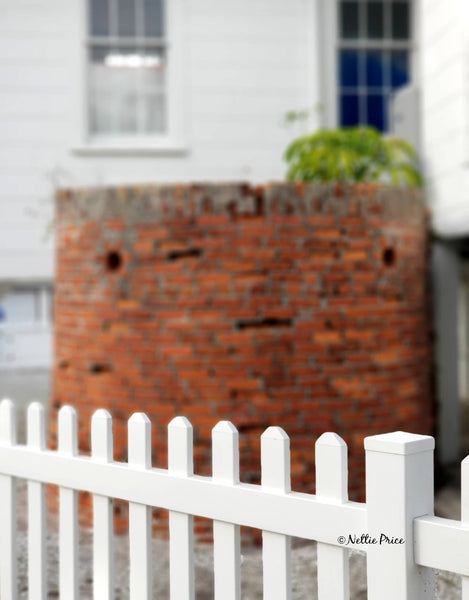 White Fence in Sanibel Print Mobile Photography